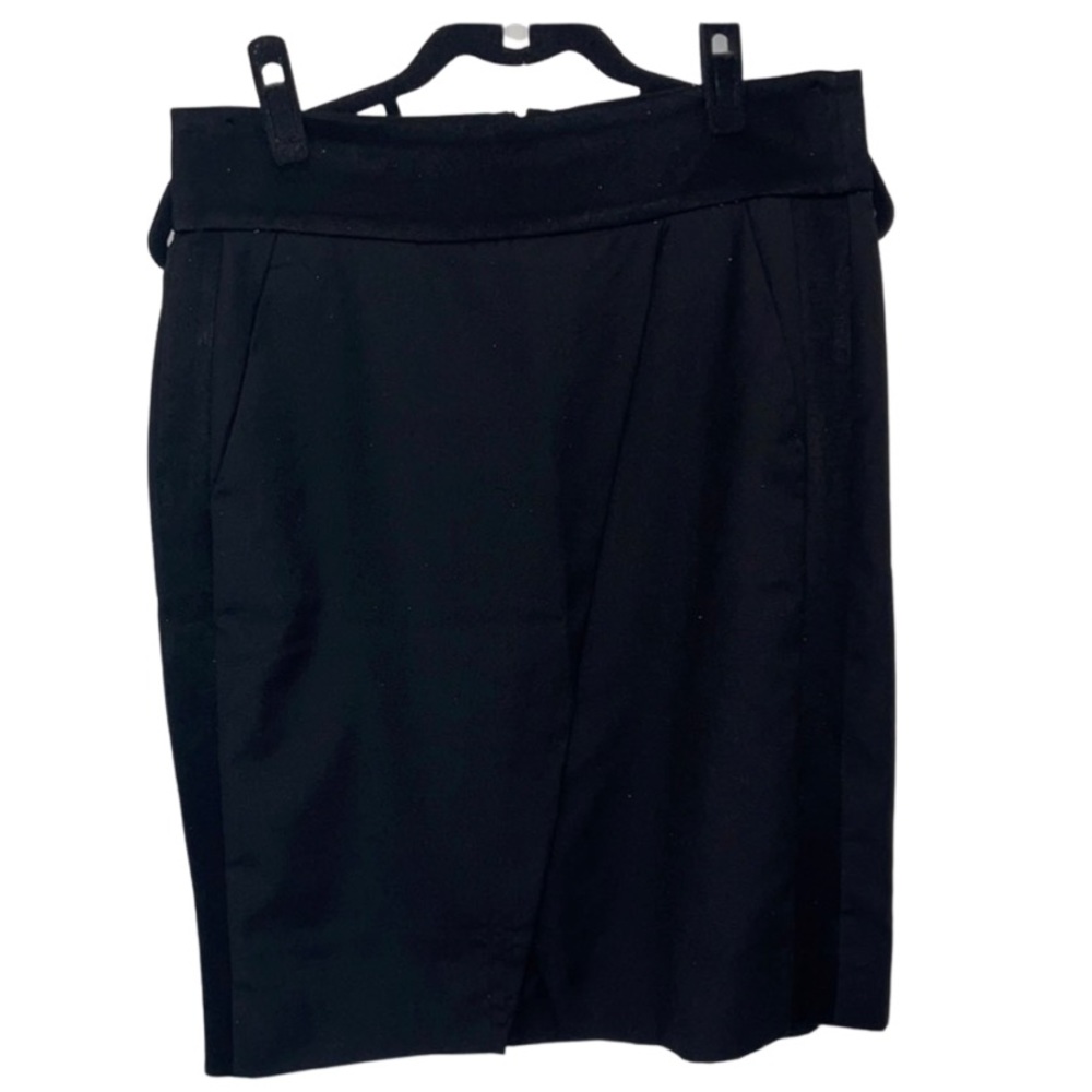 J. Crew Wrap Zip Up Back Skirt Pockets Lined Wrap Size 8 Medium